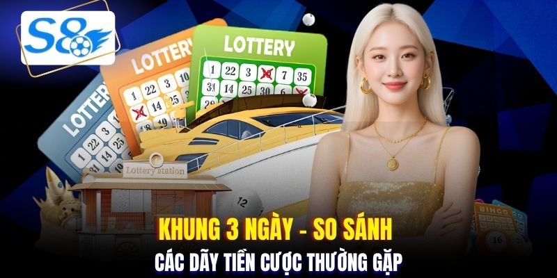 Khung 3 ngày - So sánh các dãy tiền cược thường gặp
